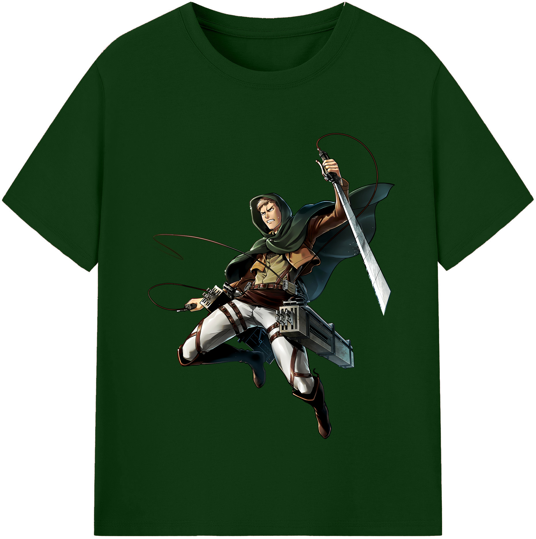 （画像用） 進撃の巨人 Attack on Titan 綿100％半袖Tシャツ（フロントプリント）